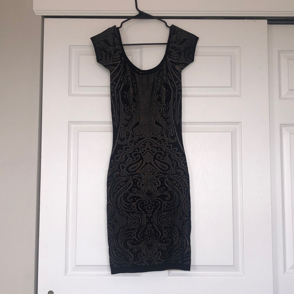 Guess laser cut bodycon cocktail dress